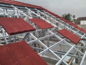 Jasa tukang Pasang atap rumah baja ringan murah - kyanwangibajaringan 014